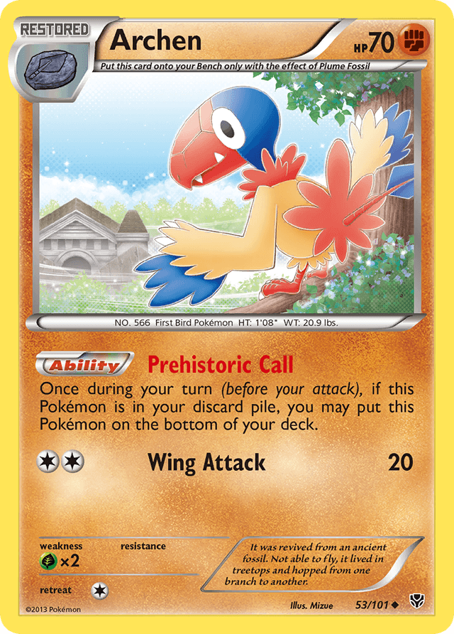 Carta Archen 53/101 do set Plasma Blast — Pokémon TCG | Bynx