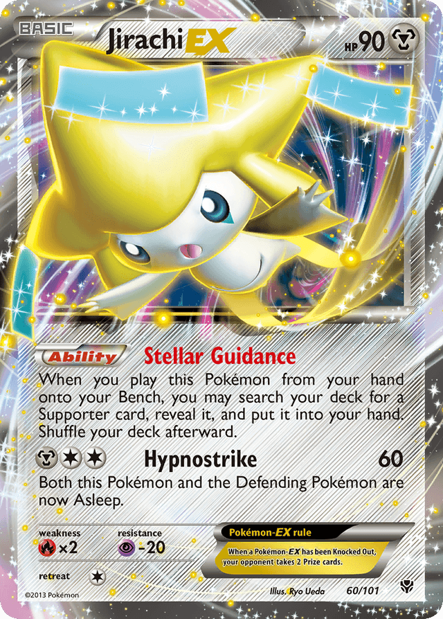 Carta Jirachi-EX 60/101 do set Plasma Blast — Pokémon TCG | Bynx