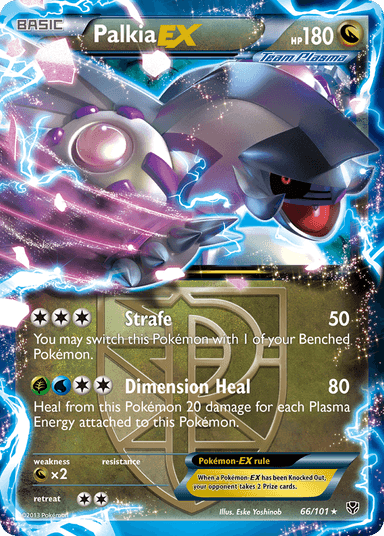Carta Palkia-EX 66/101 do set Plasma Blast — Pokémon TCG | Bynx