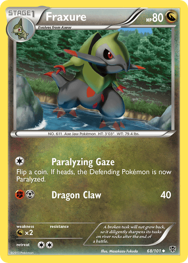 Carta Fraxure 68/101 do set Plasma Blast — Pokémon TCG | Bynx
