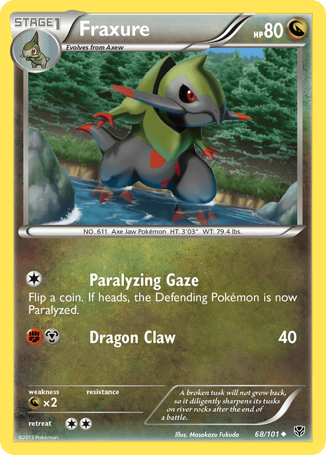 Carta Fraxure 68/101 do set Plasma Blast — Pokémon TCG | Bynx