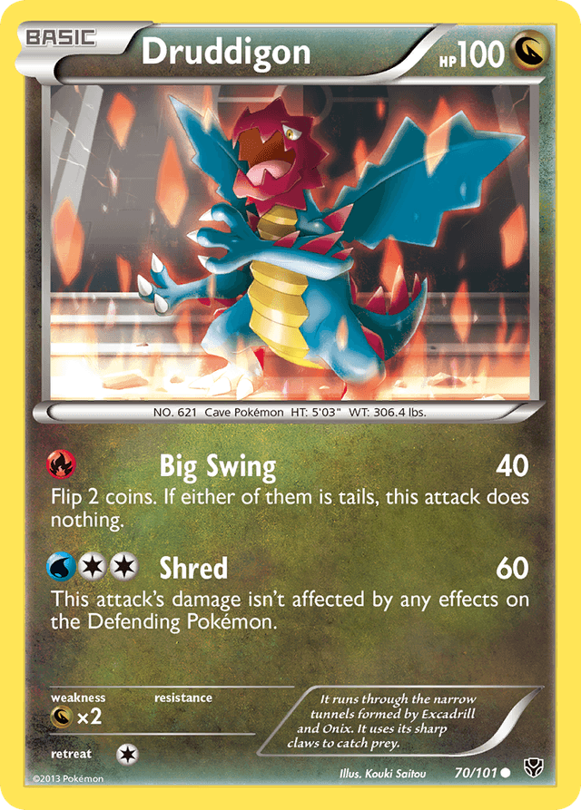 Carta Druddigon 70/101 do set Plasma Blast — Pokémon TCG | Bynx
