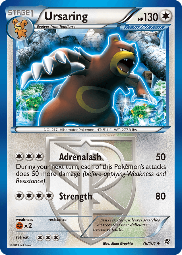 Carta Ursaring 76/101 do set Plasma Blast — Pokémon TCG | Bynx