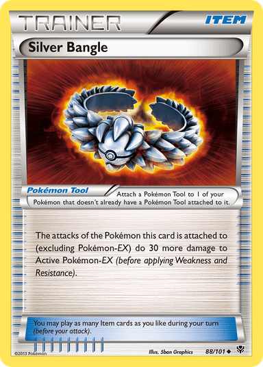 Carta Silver Bangle 88/101 do set Plasma Blast — Pokémon TCG | Bynx