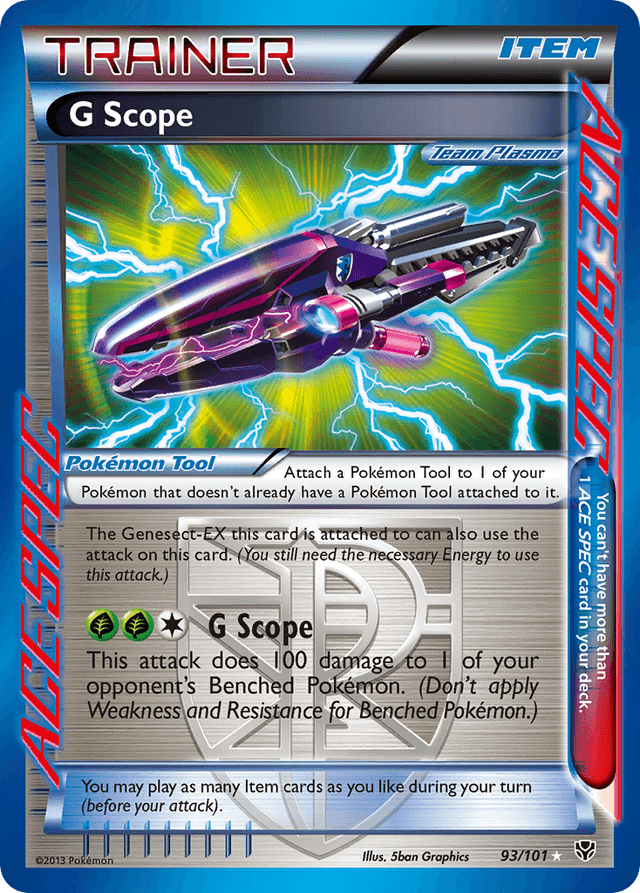 Carta G Scope 93/101 do set Plasma Blast — Pokémon TCG | Bynx