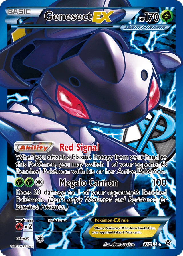 Carta Genesect-EX 97/101 do set Plasma Blast — Pokémon TCG | Bynx