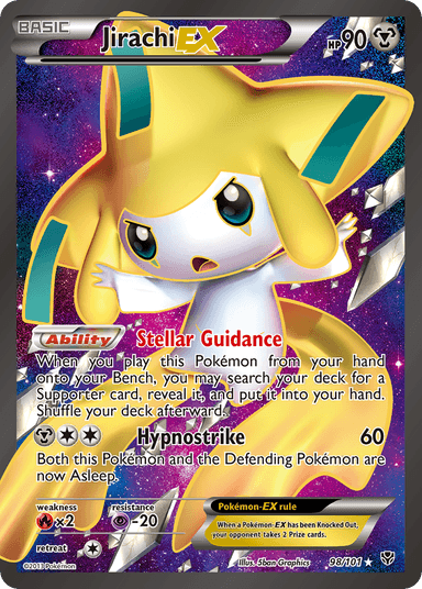 Carta Jirachi-EX 98/101 do set Plasma Blast — Pokémon TCG | Bynx