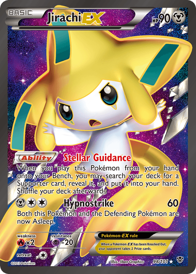 Carta Jirachi-EX 98/101 do set Plasma Blast — Pokémon TCG | Bynx
