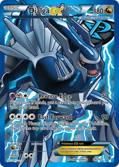Carta Dialga-EX 99/101 do set Plasma Blast — Pokémon TCG | Bynx