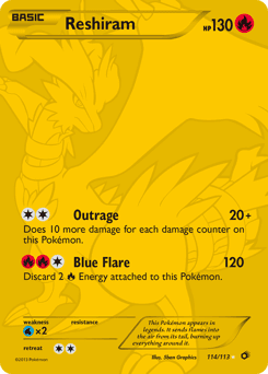 Reshiram 114/113 — Tesouros Lendários