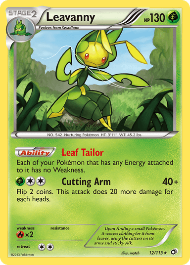 Carta Leavanny 12/113 do set Legendary Treasures — Pokémon TCG | Bynx