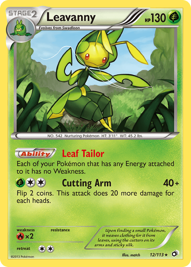 Carta Leavanny 12/113 do set Legendary Treasures — Pokémon TCG | Bynx