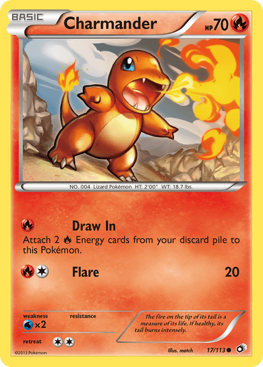 Carta Charmander 17/113 do set Legendary Treasures — Pokémon TCG | Bynx