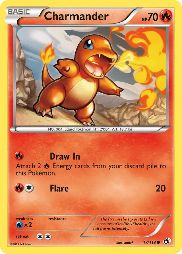 Carta Charmander 17/113 do set Legendary Treasures — Pokémon TCG | Bynx