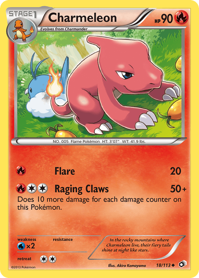 Carta Charmeleon 18/113 do set Legendary Treasures — Pokémon TCG | Bynx
