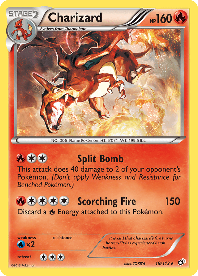 Carta Charizard 19/113 do set Legendary Treasures — Pokémon TCG | Bynx