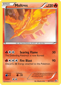 Moltres 22/113 — Tesouros Lendários
