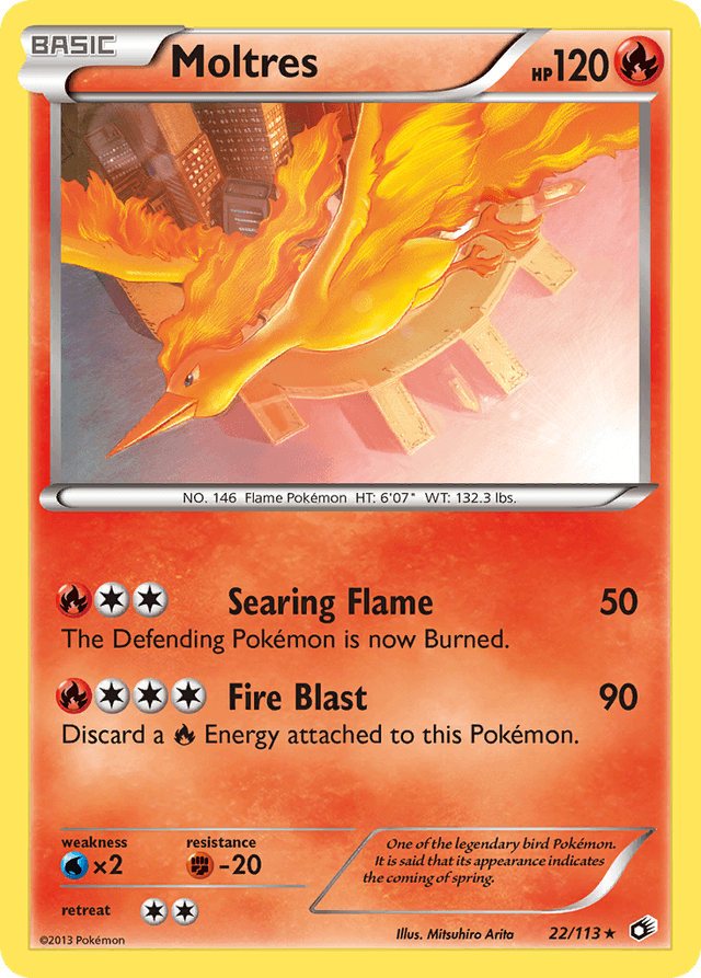 Carta Moltres 22/113 do set Legendary Treasures — Pokémon TCG | Bynx