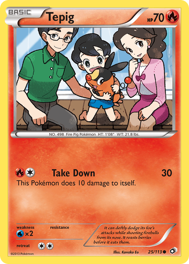 Carta Tepig 25/113 do set Legendary Treasures — Pokémon TCG | Bynx