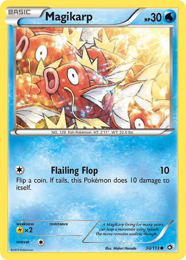 Carta Magikarp 30/113 do set Legendary Treasures — Pokémon TCG | Bynx