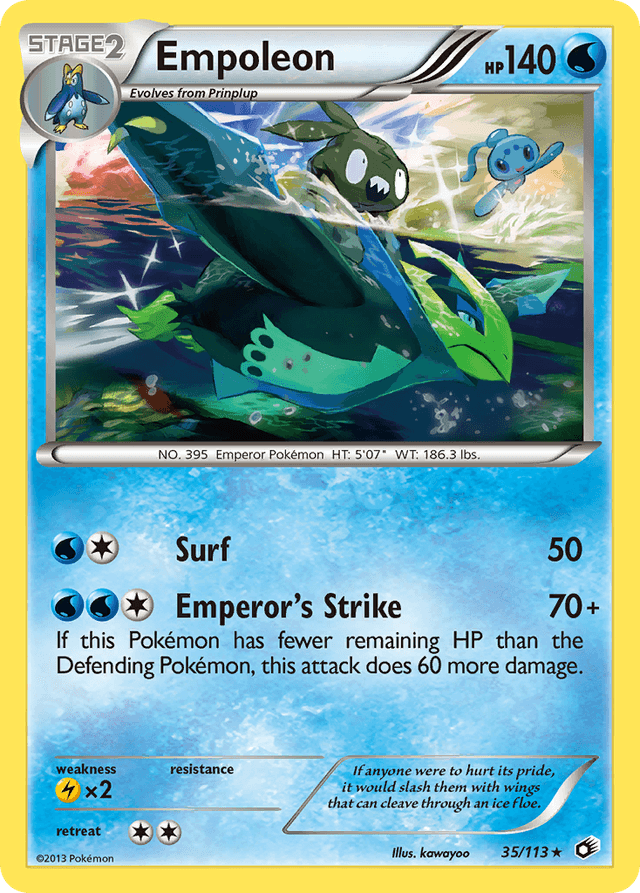 Carta Empoleon 35/113 do set Legendary Treasures — Pokémon TCG | Bynx