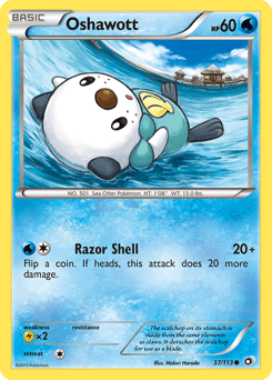 Oshawott 37/113 — Tesouros Lendários