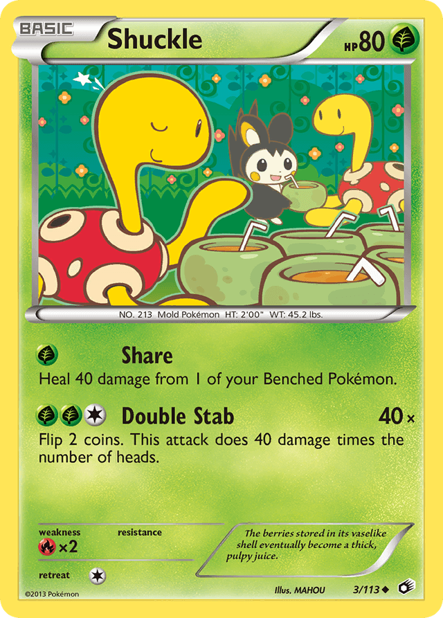 Carta Shuckle 3/113 do set Legendary Treasures — Pokémon TCG | Bynx