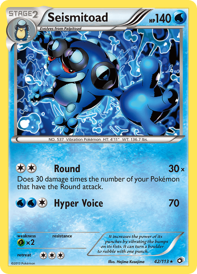Carta Seismitoad 42/113 do set Legendary Treasures — Pokémon TCG | Bynx