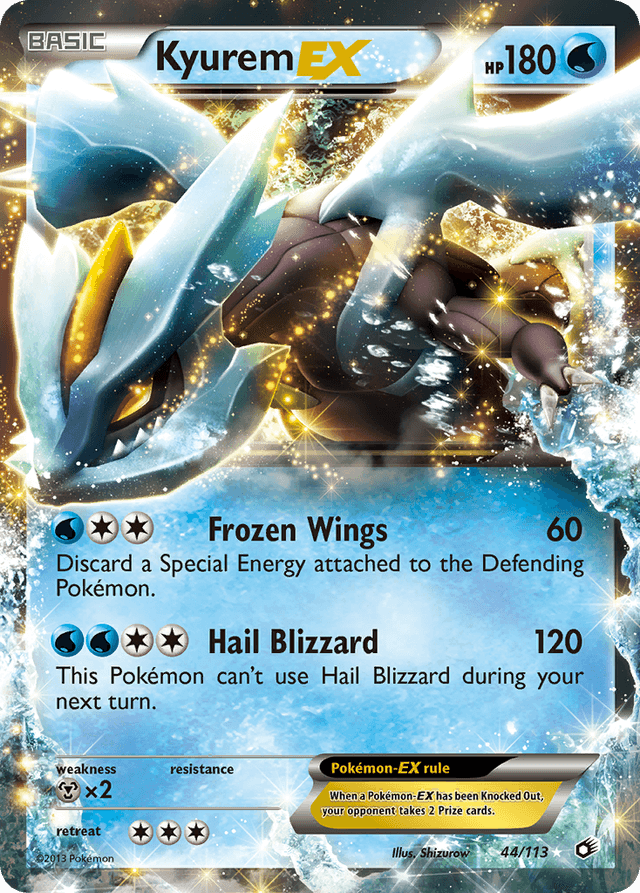Carta Kyurem-EX 44/113 do set Legendary Treasures — Pokémon TCG | Bynx