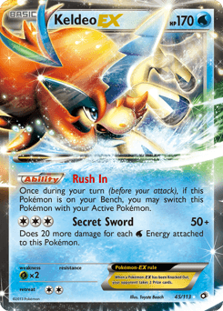 Keldeo-EX 45/113 — Tesouros Lendários