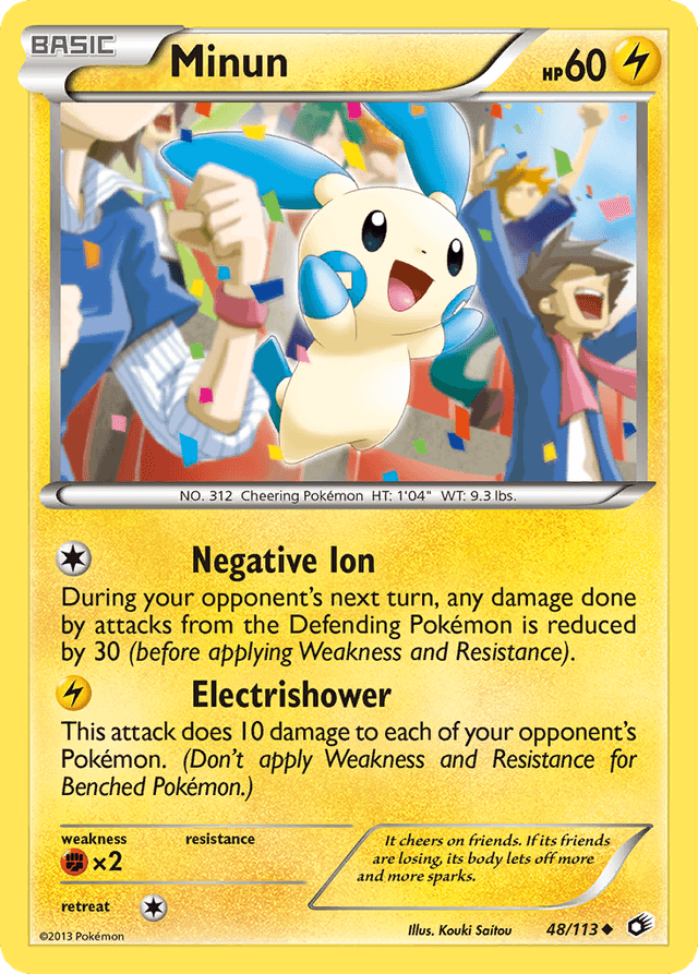 Carta Minun 48/113 do set Legendary Treasures — Pokémon TCG | Bynx