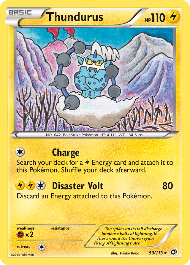 Carta Thundurus 50/113 do set Legendary Treasures — Pokémon TCG | Bynx