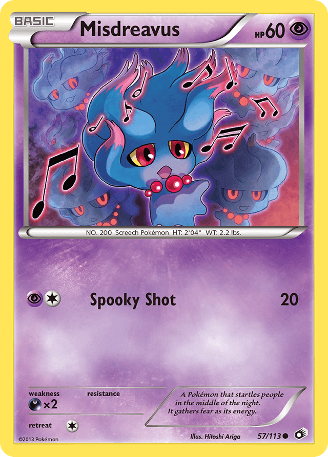 Carta Misdreavus 57/113 do set Legendary Treasures — Pokémon TCG | Bynx
