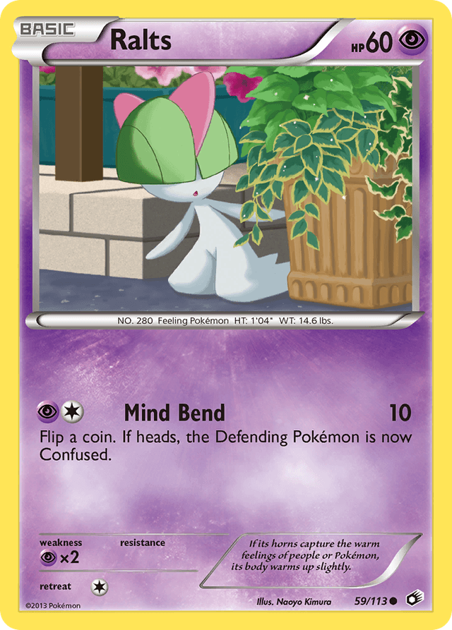 Carta Ralts 59/113 do set Legendary Treasures — Pokémon TCG | Bynx