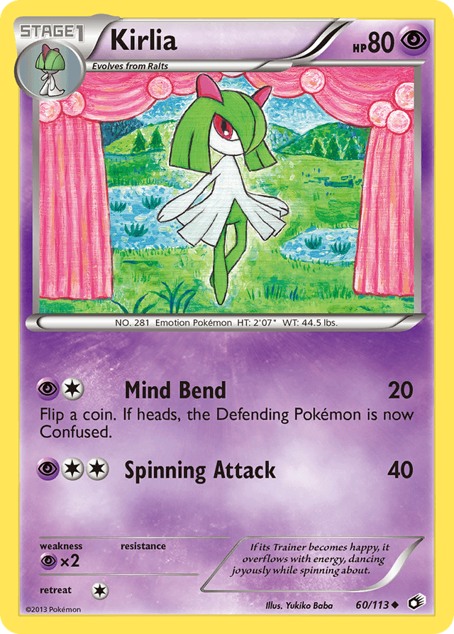 Carta Kirlia 60/113 do set Legendary Treasures — Pokémon TCG | Bynx