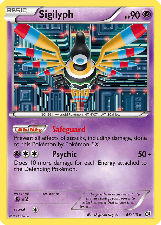 Carta Sigilyph 66/113 do set Legendary Treasures — Pokémon TCG | Bynx