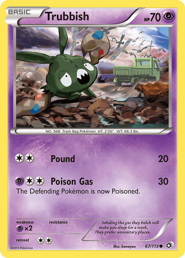 Carta Trubbish 67/113 do set Legendary Treasures — Pokémon TCG | Bynx