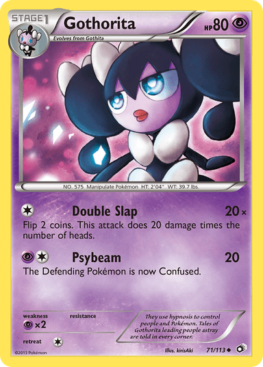 Carta Gothorita 71/113 do set Legendary Treasures — Pokémon TCG | Bynx