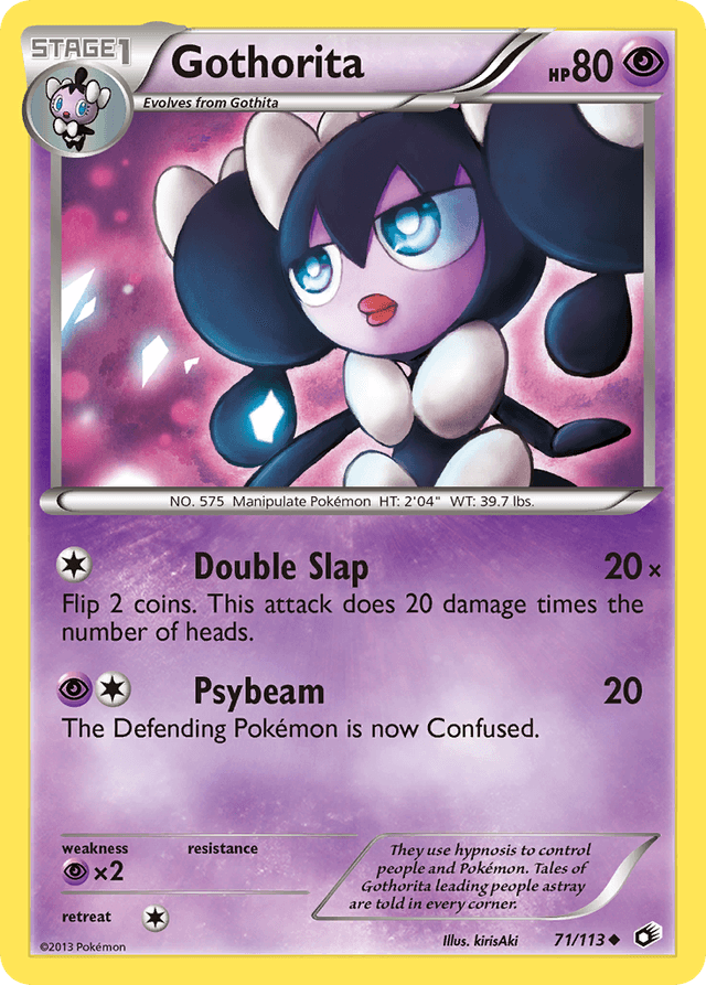 Carta Gothorita 71/113 do set Legendary Treasures — Pokémon TCG | Bynx