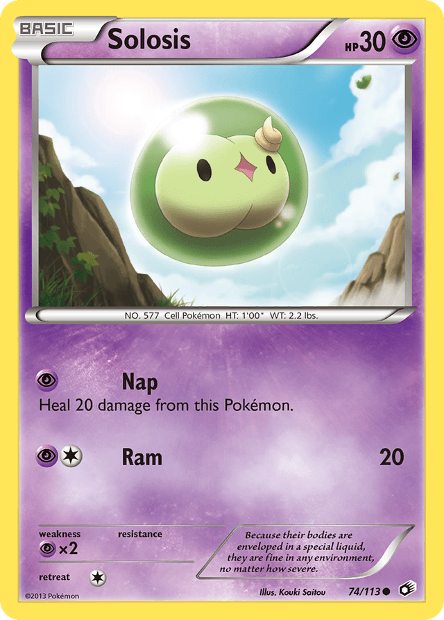 Carta Solosis 74/113 do set Legendary Treasures — Pokémon TCG | Bynx