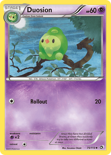 Carta Duosion 75/113 do set Legendary Treasures — Pokémon TCG | Bynx