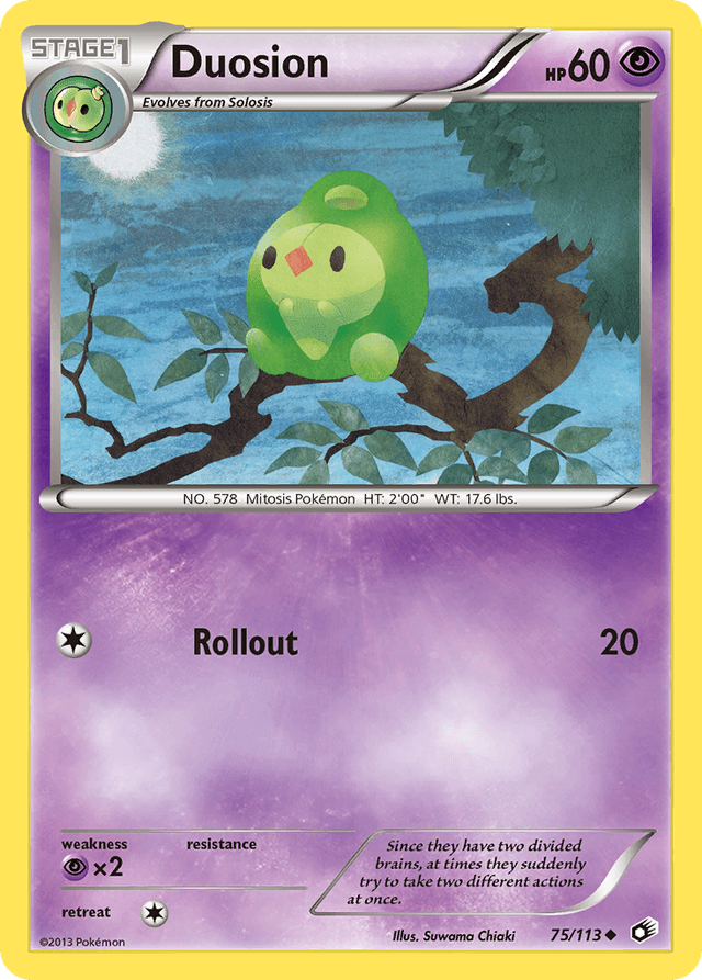 Carta Duosion 75/113 do set Legendary Treasures — Pokémon TCG | Bynx