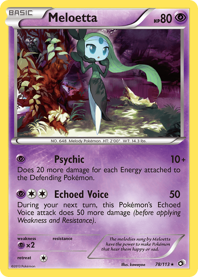 Carta Meloetta 78/113 do set Legendary Treasures — Pokémon TCG | Bynx