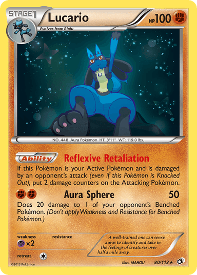 Carta Lucario 80/113 do set Legendary Treasures — Pokémon TCG | Bynx
