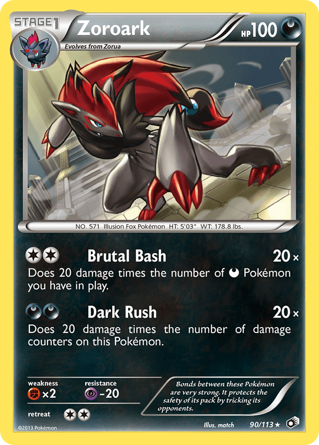 Carta Zoroark 90/113 do set Legendary Treasures — Pokémon TCG | Bynx