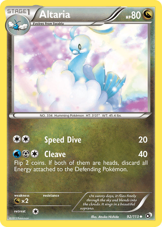 Carta Altaria 92/113 do set Legendary Treasures — Pokémon TCG | Bynx