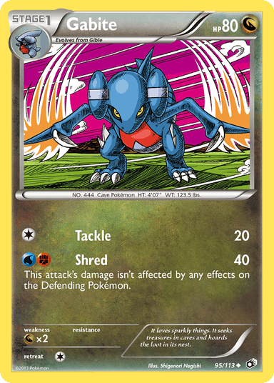 Carta Gabite 95/113 do set Legendary Treasures — Pokémon TCG | Bynx