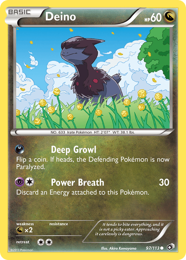 Carta Deino 97/113 do set Legendary Treasures — Pokémon TCG | Bynx