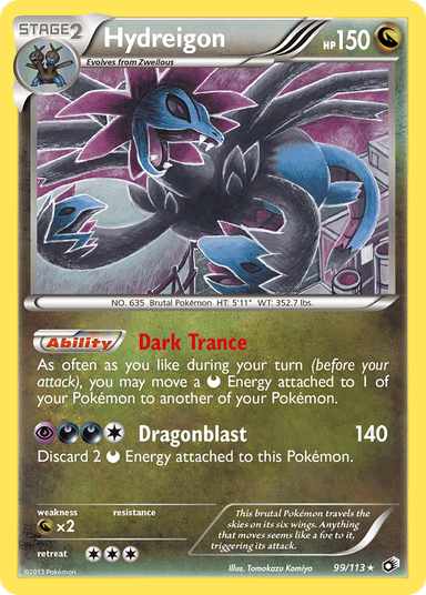 Carta Hydreigon 99/113 do set Legendary Treasures — Pokémon TCG | Bynx