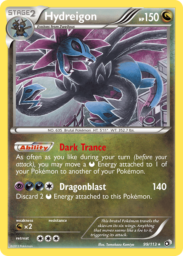 Carta Hydreigon 99/113 do set Legendary Treasures — Pokémon TCG | Bynx